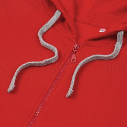 Толстовка на молнии с капюшоном Unit Siverga Heavy, красная Толстовка на молнии с капюшоном Unit Siverga Heavy, красная