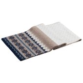 Шарф Happy View, бежевый с синим Шарф Happy View, бежевый с синим