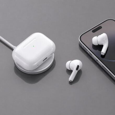 Беспроводные наушники с микрофоном Air Nova 2, TWS, BT5.4, 300 мАч, QI, белый, Deppa Беспроводные наушники с микрофоном Air Nova 2, TWS, BT5.4, 300 мАч, QI, белый, Deppa