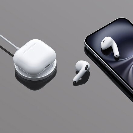 Беспроводные наушники с микрофоном Air Nova 2, TWS, BT5.4, 300 мАч, QI, белый, Deppa Беспроводные наушники с микрофоном Air Nova 2, TWS, BT5.4, 300 мАч, QI, белый, Deppa