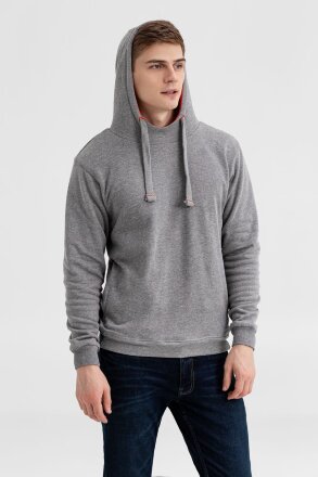 Двусторонняя толстовка Revers, серая с красным Двусторонняя толстовка Revers, серая с красным