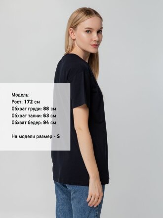 Футболка унисекс T-bolka 140, темно-синяя Футболка унисекс T-bolka 140, темно-синяя