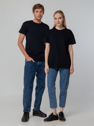 Футболка унисекс T-bolka 140, темно-синяя Футболка унисекс T-bolka 140, темно-синяя