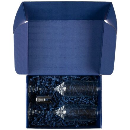 Набор для шампанского Isabella, в синей упаковке Набор для шампанского Isabella, в синей упаковке