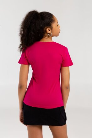 Футболка женская «Меламед. The Beatles», ярко-розовая (фуксия) Футболка женская «Меламед. The Beatles», ярко-розовая (фуксия)