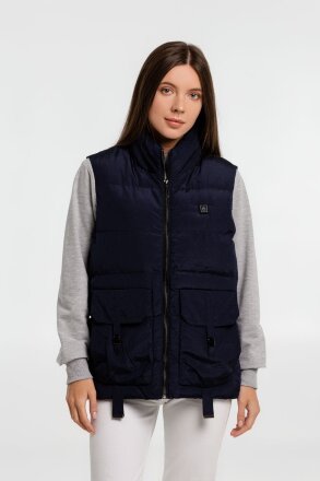 Жилет с подогревом Thermalli Zermatt, темно-синий Жилет с подогревом Thermalli Zermatt, темно-синий