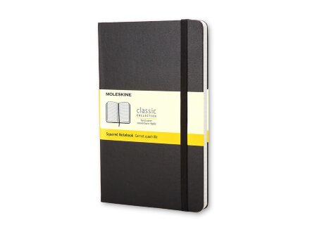 Записная книжка Moleskine Classic (в клетку) в твердой обложке, Large (13х21см), черный Записная книжка Moleskine Classic (в клетку) в твердой обложке, Large (13х21см), черный