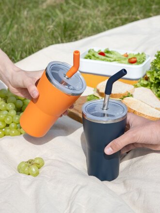 Термостакан Sapporo без логотипа, темно-синий Термостакан Sapporo без логотипа, темно-синий