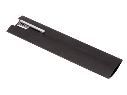 Металлическая шариковая ручка Bossy с вставкой из эко-кожи, красный Металлическая шариковая ручка Bossy с вставкой из эко-кожи, красный