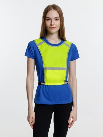 Светоотражающий жилет для бега с маячком Flash, желтый неон Светоотражающий жилет для бега с маячком Flash, желтый неон