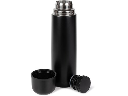 Термос Relaxika 101 (1 литр), черный (без лого)