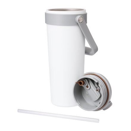 Термокружка вакуумная Solo, белая