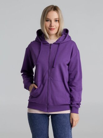 Толстовка на молнии с капюшоном Siverga 2.0, фиолетовая Толстовка на молнии с капюшоном Siverga 2.0, фиолетовая