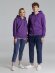 Толстовка на молнии с капюшоном Siverga 2.0, фиолетовая Толстовка на молнии с капюшоном Siverga 2.0, фиолетовая