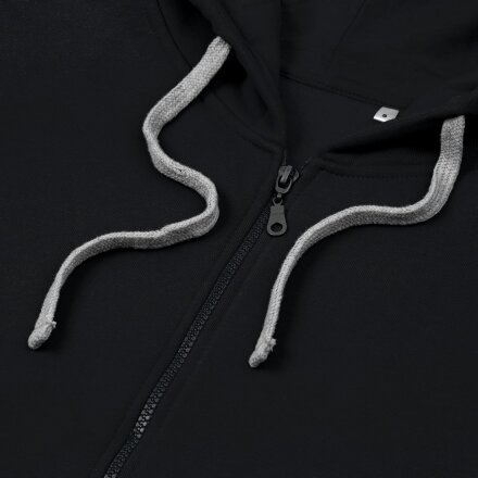 Толстовка на молнии с капюшоном Unit Siverga Heavy, черная Толстовка на молнии с капюшоном Unit Siverga Heavy, черная