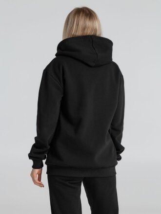 Толстовка на молнии с капюшоном Unit Siverga Heavy, черная Толстовка на молнии с капюшоном Unit Siverga Heavy, черная