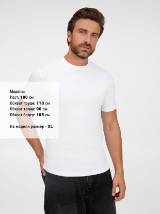 Футболка унисекс T-Bolka 180, белая Футболка унисекс T-Bolka 180, белая