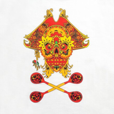 Футболка Yo Ho Hohloma, белая Футболка Yo Ho Hohloma, белая