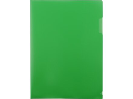 Папка- уголок, для формата А4, плотность 180 мкм, зеленый матовый Папка- уголок, для формата А4, плотность 180 мкм, зеленый матовый