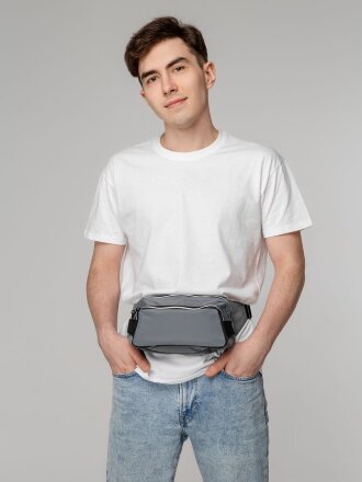 Поясная сумка Tabby, серая Поясная сумка Tabby, серая