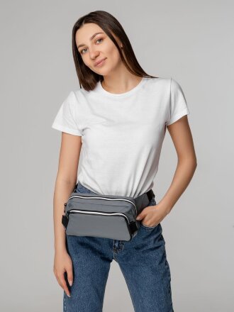 Поясная сумка Tabby, серая Поясная сумка Tabby, серая