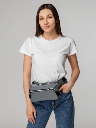 Поясная сумка Tabby, серая Поясная сумка Tabby, серая
