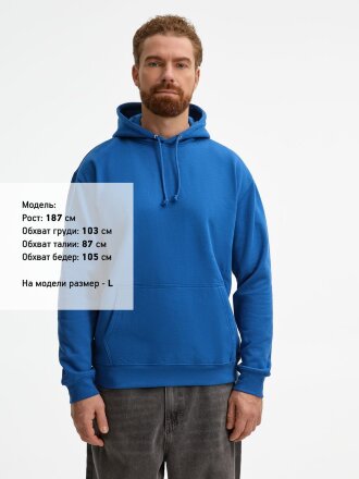 Худи унисекс Condor, ярко-синее Худи унисекс Condor, ярко-синее
