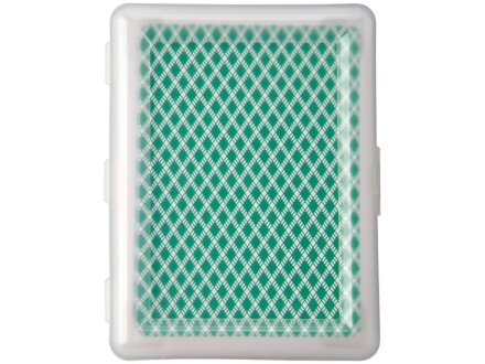 Карточная игра Reno в чехле, прозрачный/зеленый Карточная игра Reno в чехле, прозрачный/зеленый