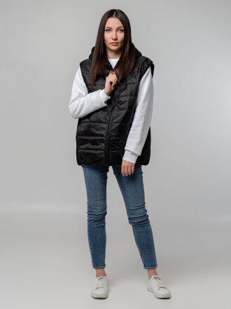 Жилет Orkney с капюшоном, черный Жилет Orkney с капюшоном, черный