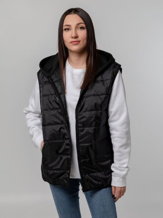 Жилет Orkney с капюшоном, черный Жилет Orkney с капюшоном, черный