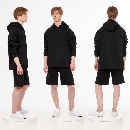 Худи унисекс H1, черное Худи унисекс H1, черное