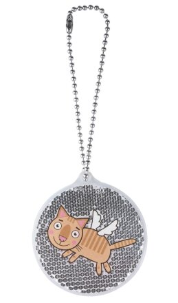 Пешеходный светоотражатель «Круг», белый Пешеходный светоотражатель «Круг», белый