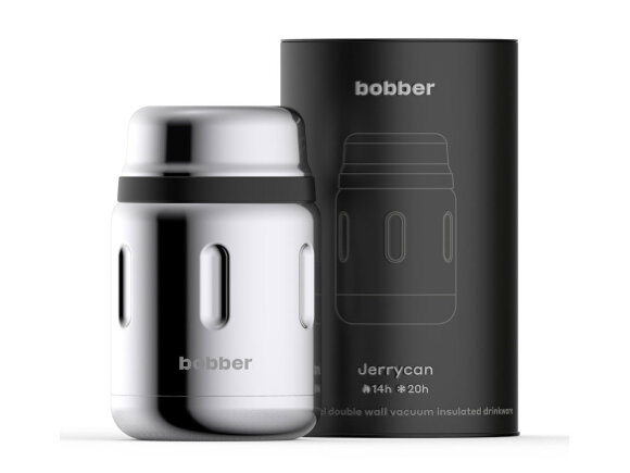 Термос для еды, вакуумный, бытовой, тм bobber. Объем 0.7 литра. Артикул Jerrycan-700 Glossy с нанесением логотипа
