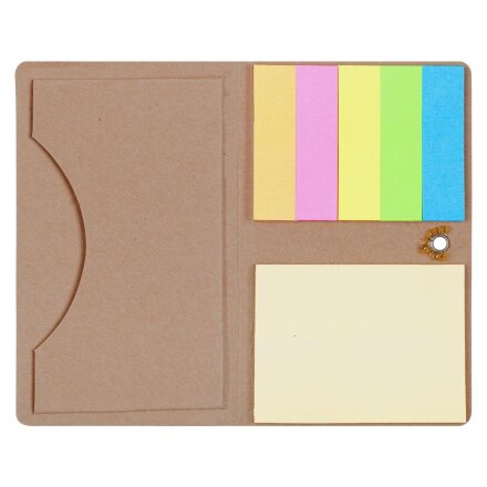 Футляр для визитки Eco Holder со стикерами, крафт Футляр для визитки Eco Holder со стикерами, крафт