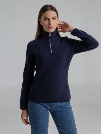 Толстовка флисовая женская Frontflip темно-синяя Толстовка флисовая женская Frontflip темно-синяя