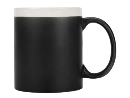 Кружка с покрытием для рисования мелом Да Винчи, черный/белый Кружка с покрытием для рисования мелом Да Винчи, черный/белый