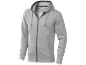 Толстовка Arora мужская с капюшоном, серый меланж Толстовка Arora мужская с капюшоном, серый меланж