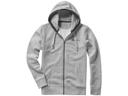 Толстовка Arora мужская с капюшоном, серый меланж Толстовка Arora мужская с капюшоном, серый меланж