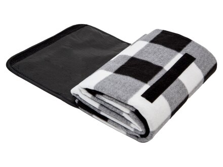 Плед для пикника Recreation, белый/черный Плед для пикника Recreation, белый/черный