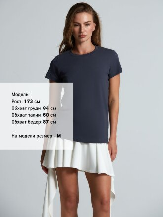 Футболка женская T-bolka Lady, темно-серая (графит) Футболка женская T-bolka Lady, темно-серая (графит)