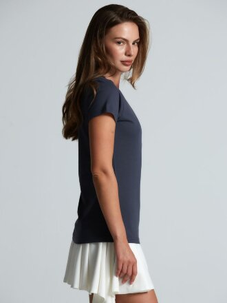 Футболка женская T-bolka Lady, темно-серая (графит) Футболка женская T-bolka Lady, темно-серая (графит)