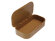 Пластиковая упаковка U033-W крышечка с магнитом. материал Eco plastic, коричневый