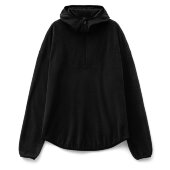 Анорак флисовый унисекс Fliska, черный Анорак флисовый унисекс Fliska, черный