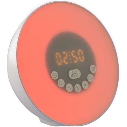 Лампа-колонка со световым будильником dreamTime, ver.2, белая Лампа-колонка со световым будильником dreamTime, ver.2, белая