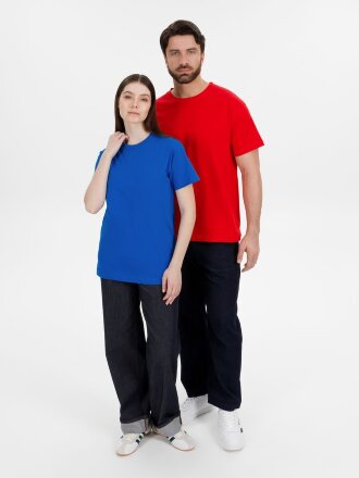 Футболка унисекс T-Bolka 180, красная Футболка унисекс T-Bolka 180, красная