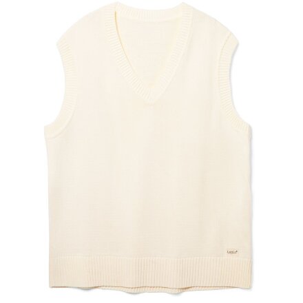 Жилет оверсайз унисекс Tad в сумке, молочно-белый Жилет оверсайз унисекс Tad в сумке, молочно-белый