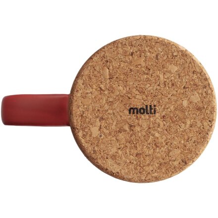 Кружка с пробковой подставкой Corky, красная Кружка с пробковой подставкой Corky, красная