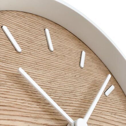 Часы настенные Kudo, беленый дуб Часы настенные Kudo, беленый дуб