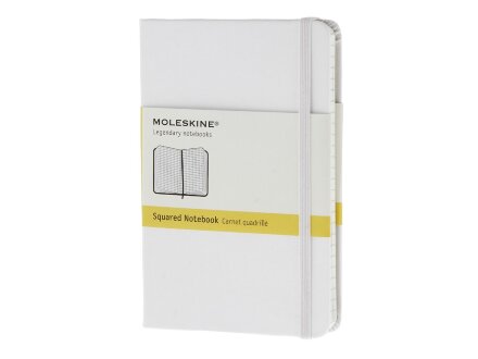 Записная книжка Moleskine Classic (в клетку), Pocket (9х14 см), белый Записная книжка Moleskine Classic (в клетку), Pocket (9х14 см), белый