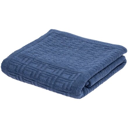 Плед Snippet, синий меланж (джинс) Плед Snippet, синий меланж (джинс)